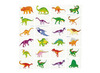 Tattoos - dinosaurussen - neptattoo - set van 24 assorti