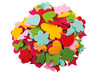 Figuren - vilt - met gaatjes - vlinders, harten, bloem en ster - decoratie - set van 120 assorti