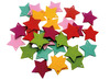 Figuren - vilt - met gaatjes - vlinders, harten, bloem en ster - decoratie - set van 120 assorti