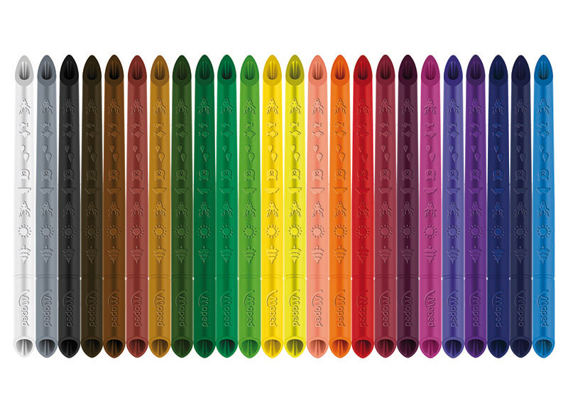 Crayons de couleur - Maped Color'peps Infinity - inovant - triangulaire -  set de 12 assorti - Baert