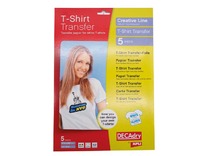 Knutselpapier - Apli - voor T-shirts - A4 - set van 5