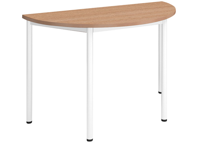 Table Universal, Demi Cercle 120  X 60 Cm