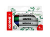 Stiften - whiteboard stiften - Kores - eco - set van 4 assorti