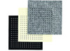 Vellen - vilt - 20 x 20 cm x 3,0 mm - met gaten - set van 12 assorti