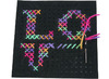 Vellen - vilt - 20 x 20 cm x 3,0 mm - met gaten - set van 12 assorti