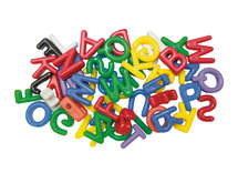 Rijgen - hoofdletters - alfabet - set van 288 assorti