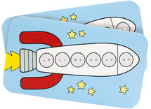 Fijne motoriek - Handige Handen - motoriekborden - junior - raket - set van 2
