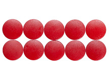 Magneten - 15 mm - rood - set van 10