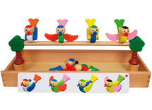 Kleur en vorm - nabouwen - Gogo Toys - vogels - magnetisch - hout - per spel