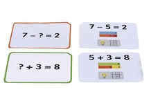 Rekenen - getalbeelden bouwen - opdrachtkaarten voor GR3381 - optellen en aftrekken - set van 20 assorti