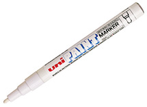 Stiften - verfstiften - Uni-Paint PX21 - wit - per stuk
