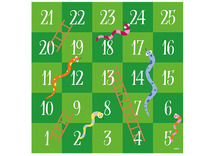 Speelmat - ladderspel - 200 x 200 cm - vinyl - per stuk
