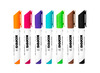 Stiften - whiteboard stiften - Kores - met bordenwisser - set van 7 assorti