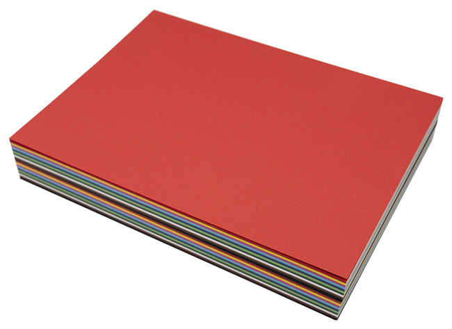 Papier de bricolage - Folia - A4 - 160 g - coloré - 10 couleurs assorties - paquet de 250 feuilles