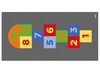 Matten - speelmat - hinkelen - 100 x 200 cm - vinyl - per stuk