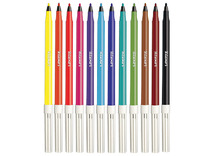 Stiften - kleurstiften - luxor - economy - dunne punt - assortiment van 12