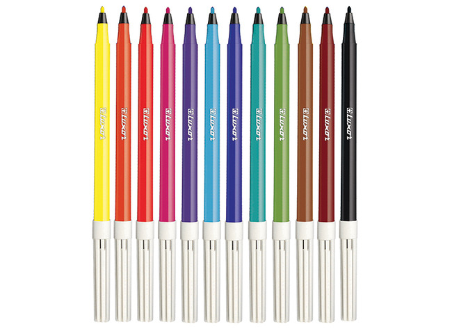 Stiften - Kleurstiften - Luxor - Economy - Dunne Punt - Assortiment Van 12