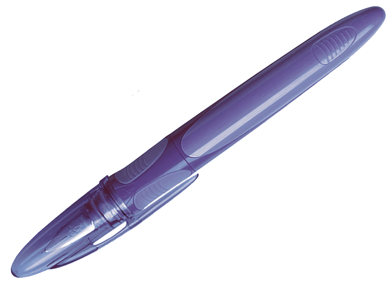 SCHNEIDER Set stylo plume Easy bleu et 5 cartouches standards, encre bleu