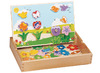 Kleur en vorm - nabouwen - Gogo Toys - kleur en vorm - bloemen - tuin - magnetisch - hout - per spel