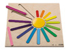 Puzzel - kleur en vorm - reliëfpuzzel - regenboog - hout - per stuk