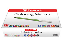 Stiften - kleurstiften - Luxor - economy - dunne punt - voordeelpakket - set van 288 assorti