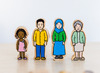 Speelgoed - figuren - Freckled Frog The Village People - mensen in het dorp - hout - set van 42