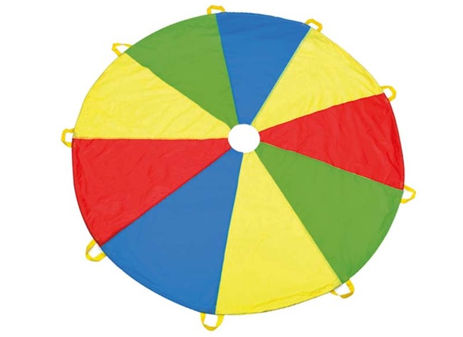 Bewegen - parachute met handvaten - 6 m diameter - per stuk