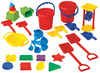 Zand - zandbakset - EDX Education - kleurrijke accessoires - set van 30 assorti