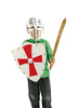 Figuren - schild - karton - ridder - blanco - set van 4 assorti