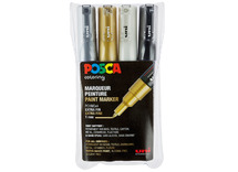 Stiften - verfstiften - Posca PC1MC - set van 4 assorti