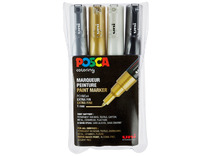 Stiften - verfstiften - Posca - PC1MC - set van 4 assorti