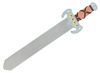 Figuren - karton - zwaard - ridder - blanco - set van 6