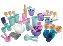 Speelgoed - imitatievoeding - Dantoy - ijsjes - gebakjes - zand - set van 112 assorti