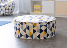 Zitkussen - Poef - groot - driehoekjes - per stuk