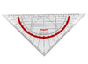 Latten - geodriehoek - Maped Technic - kunststof - 16 cm - met handvat - per stuk