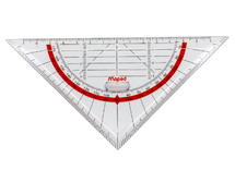 Latten - geodriehoek - Maped Technic - kunststof - 16 cm - met handvat - per stuk
