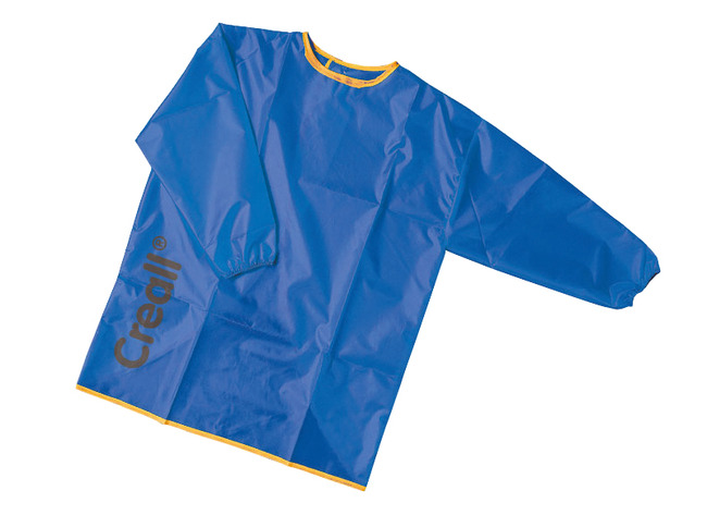 Schort - schilderschort - blauw - 9-12j - per stuk