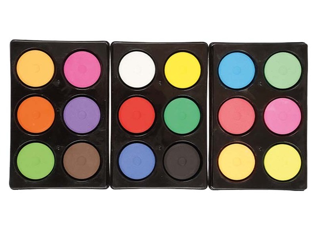 Verf - waterverf - Colortime - set van 18 assorti