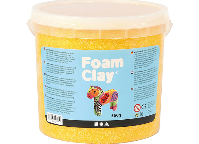 Boetseerklei - Foam Clay - 560 g - geel - per stuk
