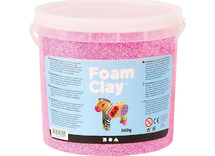 Boetseerklei - Foam Clay - 560 g - roze - per stuk