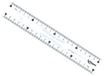 Latten - meetlat - Maped Classic - kunststof - 20 cm - met handvat - per stuk