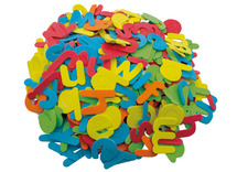 Foam - stickers - kleine letters - 5 cm - zelfklevend - set van 380 assorti
