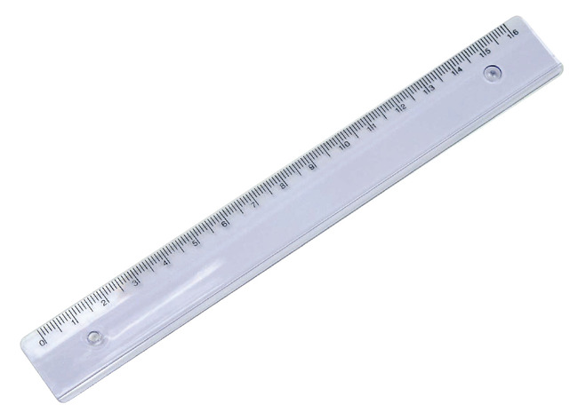 Latten - meetlat - kunststof - 16 cm - set van 50