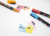 Stiften - verfstiften - Posca - PC3M - glitter - set van 8 assorti