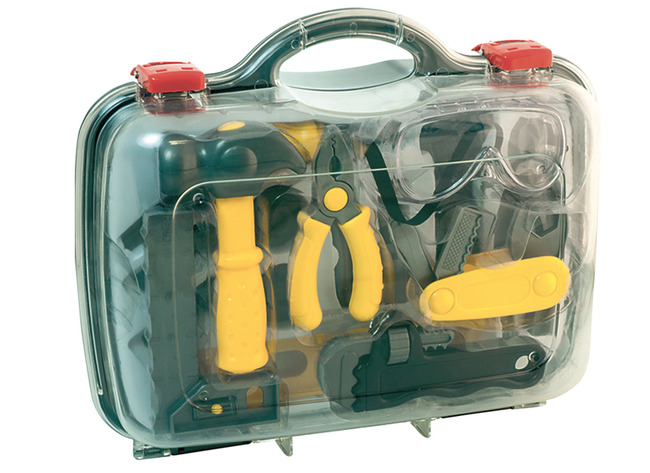 VALISETTE TRANSPARENTE D'OUTILS - ASS 17 PCES