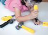 Speelgoed gereedschap - gereedschapskist - Miniland - bricokit - set van 17 assorti