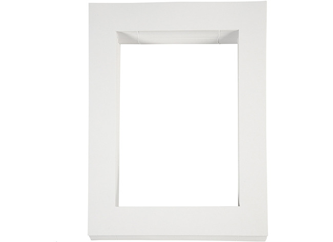 Cadres passe-partout - en carton - A4 - blancs - set/100