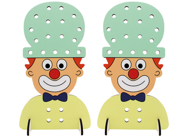 Fijne motoriek - Handige Handen - motoriekborden - junior - expert - clown - set van 2