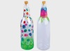 Decoratie - blanco flessen - transparant - set van 4