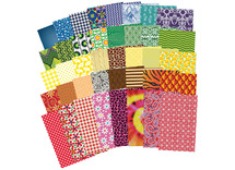 Knutselpapier - knutselblok - motieven - A5 - set van 200 assorti